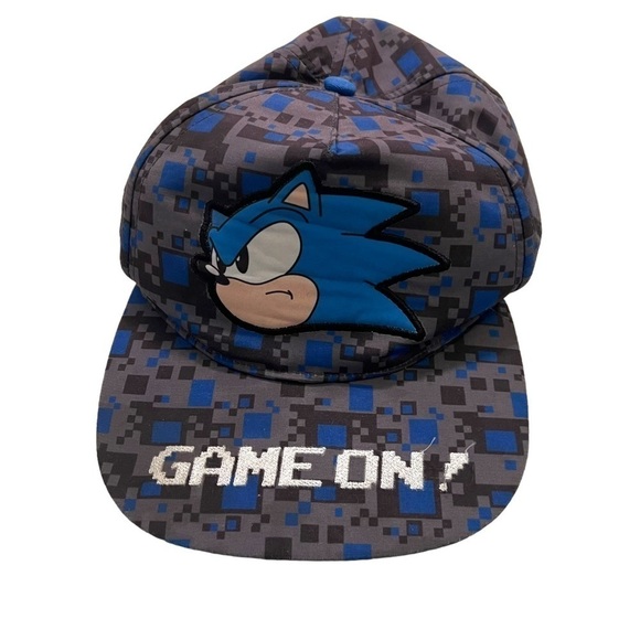 Sonic the Hedgehog Kids Hat Gray Blue - Picture 1 of 8